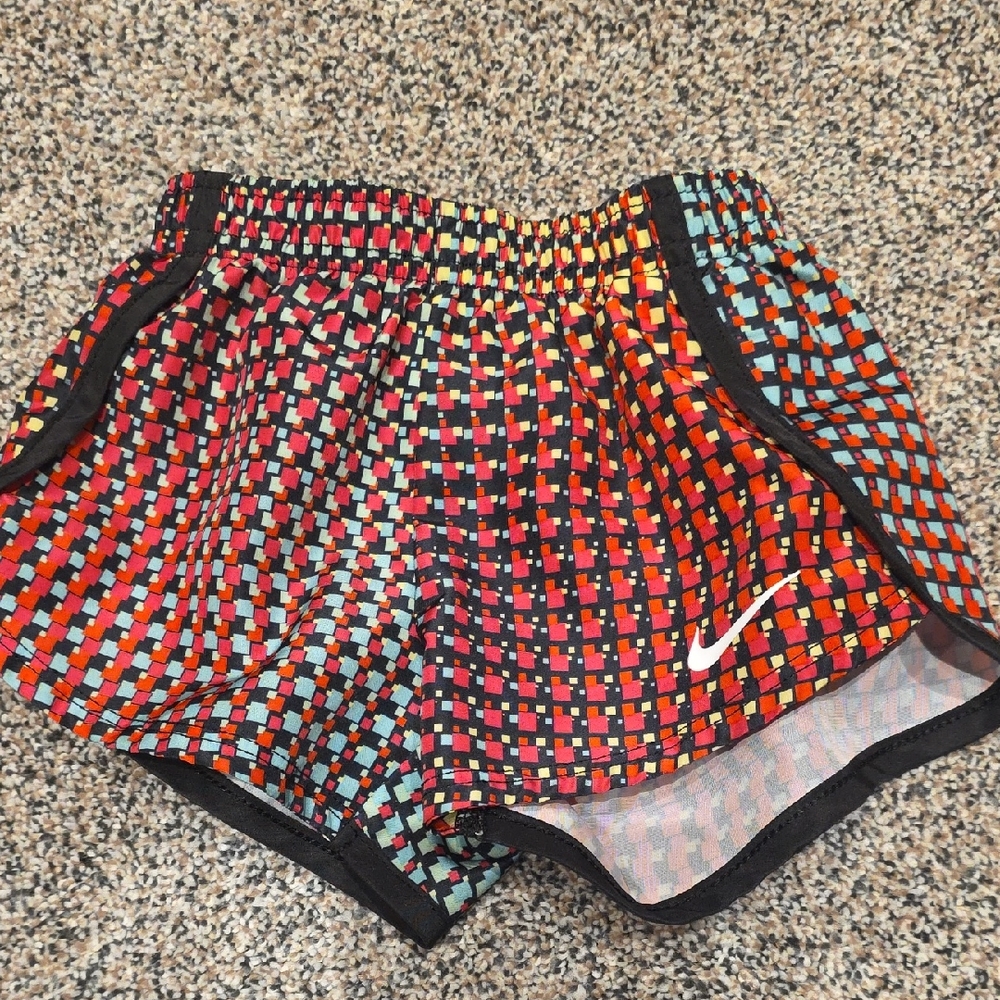 Nike Women's Vibrant Checkered Athletic Shorts